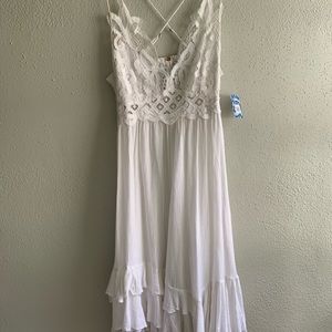 New unused Free People white dress